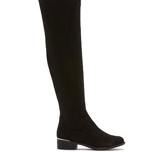 Sleek Black Over the Knee Women's Boots 5.5